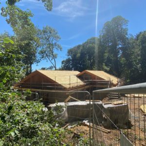 This roof was huge, Milled and laid by us using the estates own grown Western Red Cedar, it is for the new
Goodwood Estate Education centre. Always a pleasure to work with the very dedicated Estate and Forestry teams.