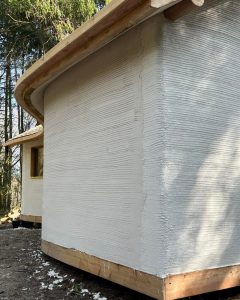 Base coat on and the cheeky soffits..